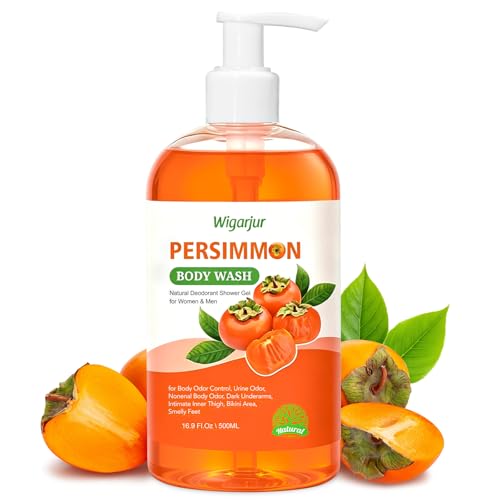 Image of Persimmon Body Wash for Old People Smell, Natural Persimmon Soap Bar | Deep Cleansing Body Odor Control Soap with Tea Tree, Lasting Refreshing Whole Body, Armpit, Feet 16.9 Fl.Oz