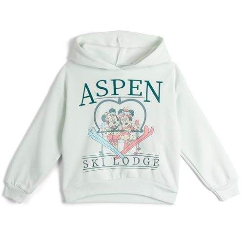 Disney Junior Girls Fleece Drop Shoulder Pullover Hoodie and Jogger Pants Outfit Set Toddler to Big Kid Sizes (2T - 14-16)2