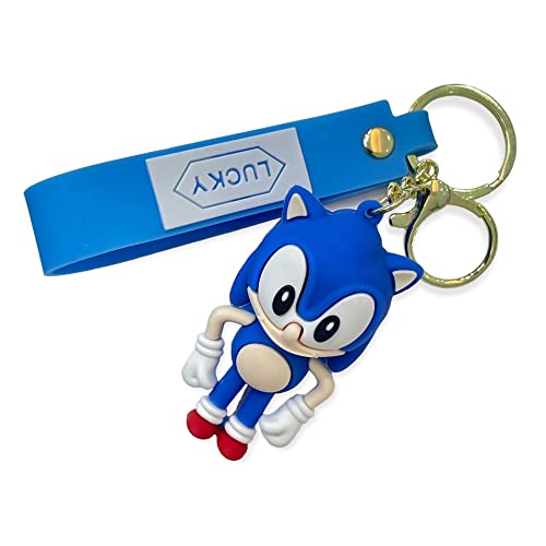 Image of AUGEN Sonic Action Figure Keychain Limited Edition for Car, Decoration, Cake, Office Desk & Study Table (Pack of 1)