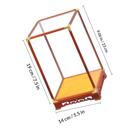 Vitrine pour figurines en verre boîte rangement decorative objets