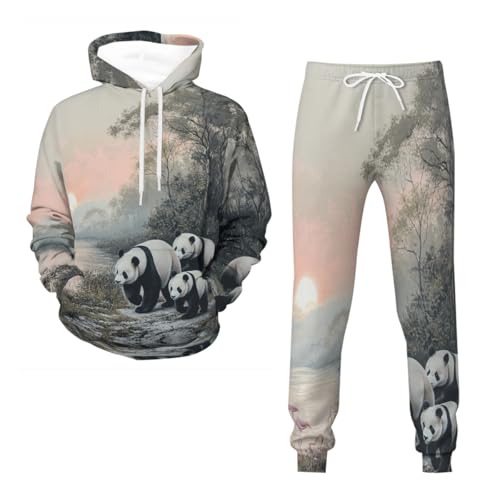 Survêtement panda sweat à capuche parfait pour vos joggings du dimanche