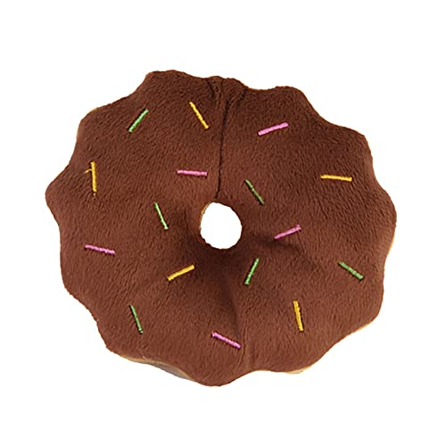 TOPINCN Brinquedo de pelúcia para cães com rosquinhas, costura cuidadosa, resistente a mordidas, bri