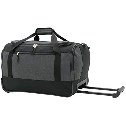 Travelers Club Pinnacle Travel Rolling Duffel Bag, grey, Carry-On 20-Inch