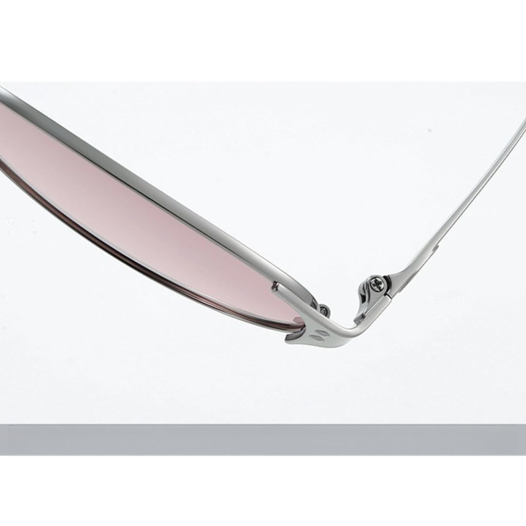 Gafas de sol polarizadas ultraligeras de titanio ovaladas para mujer.