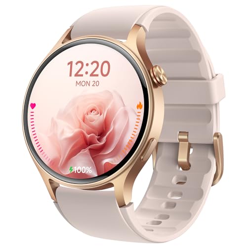 aeac Smart Watch for Women, AMOLED Ultra-Clear Screen Activity Trackers with Heart Rate/Sleep/SpO2 Monitor, Smartwatch for iPhone/Samsung/Android, 110+ Sport Modes Waterproof Fitness Reloj Inteligente