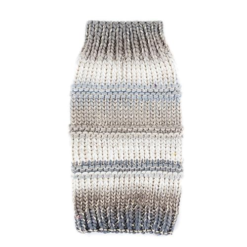 Image of Lulala Knitted Turtleneck Dog Sweater, Cat Clothes, Fashion Pet Supplies, Cute Knit Apparel for Small Dogs (Grey, 8 Inch)