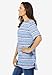 Woman Within Plus Size Perfect Printed Short-Sleeve Boatneck Tunic
