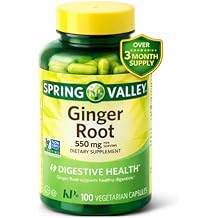 Ginger Root, 550 mg, Dietary Supplement, Ginger Root Capsules,100 Count
