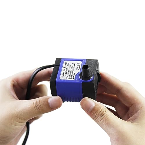 Image of AQUANEAT 2-Pack Small Fountain Pump, 80GPH Submersible Water Pump for Aquarium Fish Tank, Outdoor Water Fountain, Hydroponics, Pond