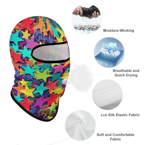 Máscaras de cara Many Stars para hombres y mujeres, protección solar, transpirable, cubre todo el head para senderismo, ciclismo, correr, conducir miniatura 3