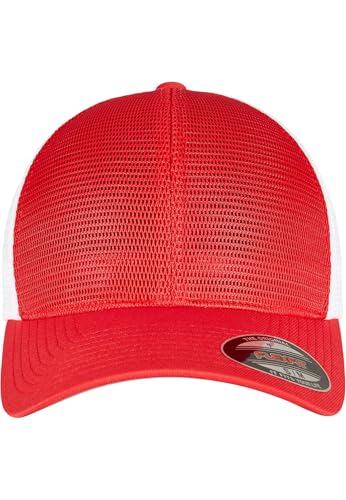 Flexfit 360 OMNIMESH Cap 2-Tone,red/White S/M