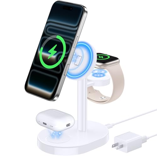Amazon.co.jp: Hevanto 2026 MagSafe充電器 3in1 ワイヤレス充電器 Qi
