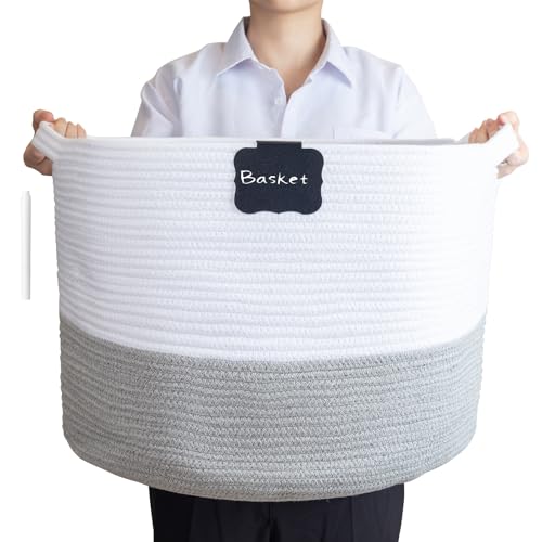 JCUKHA Large Cotton Rope Storage, 18