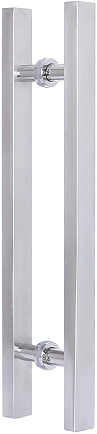 SaryEdge Door Handle/Barn Door Set,50/60/80/100/120cm Extra Long Gold Stainless Steel Door Handle Push Pull, Barn Door Handle for Wooden/Glas,Shiver-50cm/19.7in-30cm,Shiver-50cm/19.7in-30cm