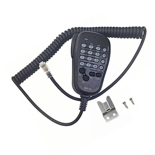 MH-48A6J 6-Pin Speaker Microphone with Programmable Keys and LED Backlight Compatible for Yaesu FTM-100DR FT-7900R FT-8900R FT-8800R FT-2900R FT-1900R Mobile Radio