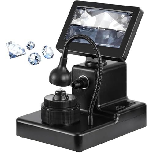 Microscopio digital LCD de 4.3 pulgadas y 1000X para ver detalles en monedas y joyas
