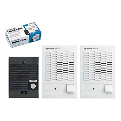 Aiphone C-123LW ChimeCom Single-Door Answering System with Dual Master and Door Release Button
