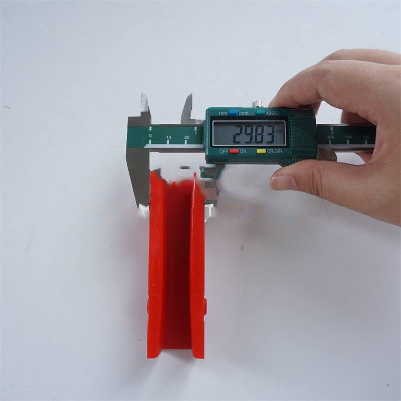 10PCS Elevator Guide Shoe Insert Length 100mm Groove Width 10mm RED 100x10