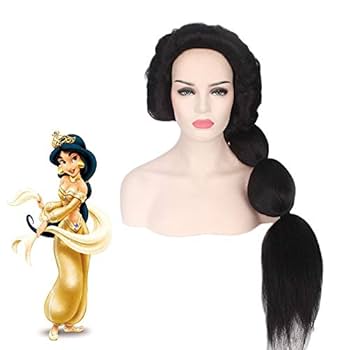 Amazon.co.jp: Cosplay wig アニメプリンセスジャスミンウィッグ