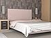 LA WEB DEL COLCHON - Cabecero tapizado Andrea para Cama de 80 (90 x 70 cms) Rosa Palo Textil Suave
