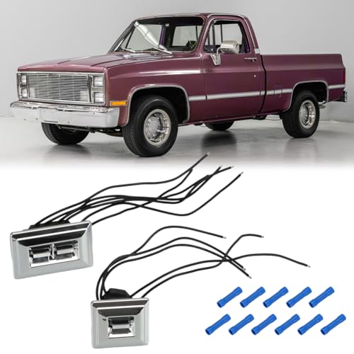 AUTOVIC Power Window Wire Pigtail Connector with Switch Left Right for 1980s GM Chevy Truck C10 Car Blazer Monte Carlo Regal EL Camino, Fits Driver & Passenger Door Window Switches