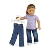Emily Rose 18 Inch Doll Clothes Hangers 5-Pack White Wooden | Closet Organizer Compatible with American Girl and Our Generation Doll Clothing | 18 Wardrobe Furniture Accessories | USA Brand