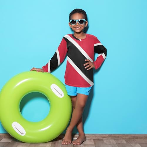 Image of Aflyko Patriot Boys' Rash Guard Shirts Flag of Guatemala Swim Shirt 3-12T