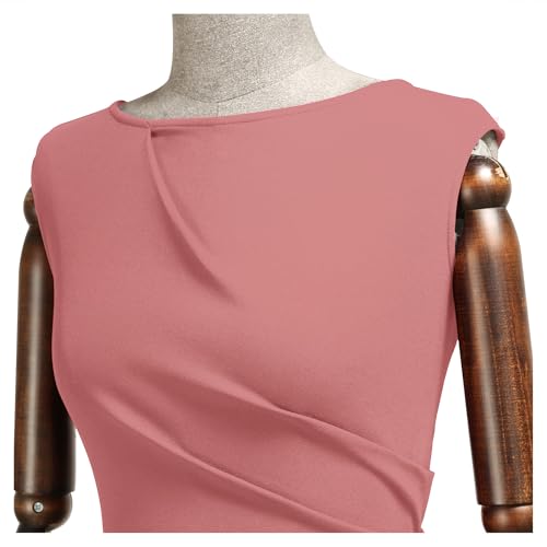 Image of Miusol Women's Retro Ruffle Style Slim Work Pencil Dress
