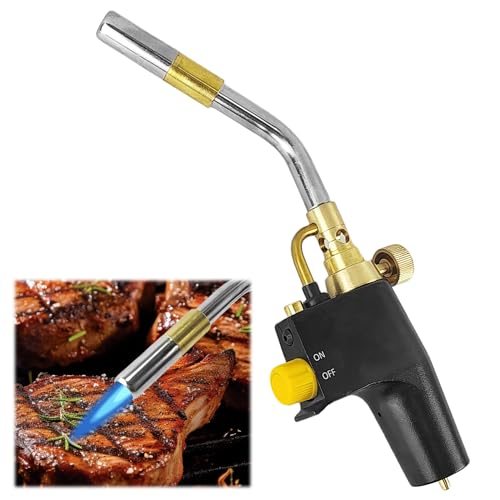 Kit Saldobrasatura Cannello Per Saldatura Con Bombola Gas MAP PRO - Torcia Polifunzionale Ad Alta Temperatura, Accensione Piegoelettrica Cannello Per Microtorcia - Foto 5