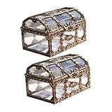 Coffre au trésor pour la décoration : le petit coffre de rangement peut également être utilisé pour ranger leurs décors préférés, un grand coffre au trésor pour la maison, coffre de pirate