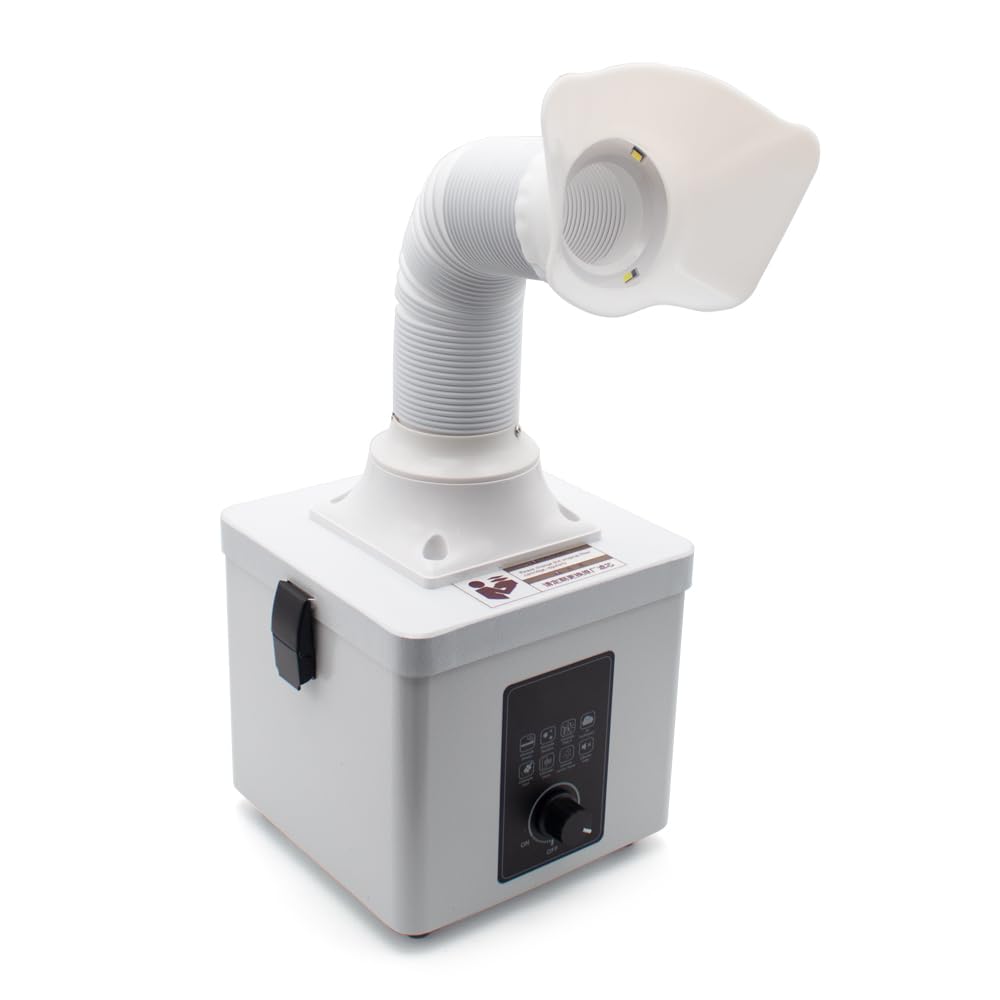 Toplionace Miniaturowy Oczyszczacz Dymu Lutowniczego - Odciąg Oparów z Filtrem z Końcówką żelazną, Eliminujący Zapachy i Kurz do Użytku Wewnątrz Pomieszczeń Przemysłowych