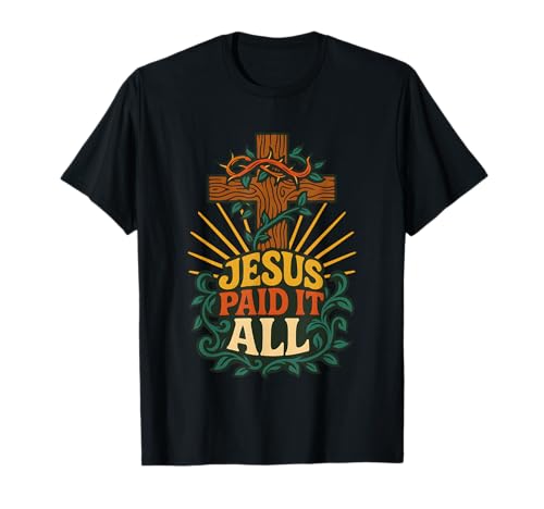 Jesus Paid It All Cross Crown �����̎� �N���X�`���� T�V���c