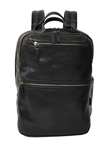 Sac à dos ordinateur cuir noir homme confortable et décontracté