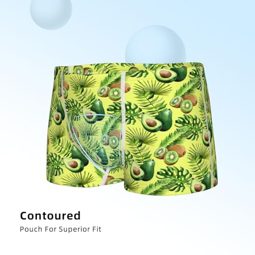 Boys' Cotton Boxer Brief Soft Underwear-Kiwi And Avocado4