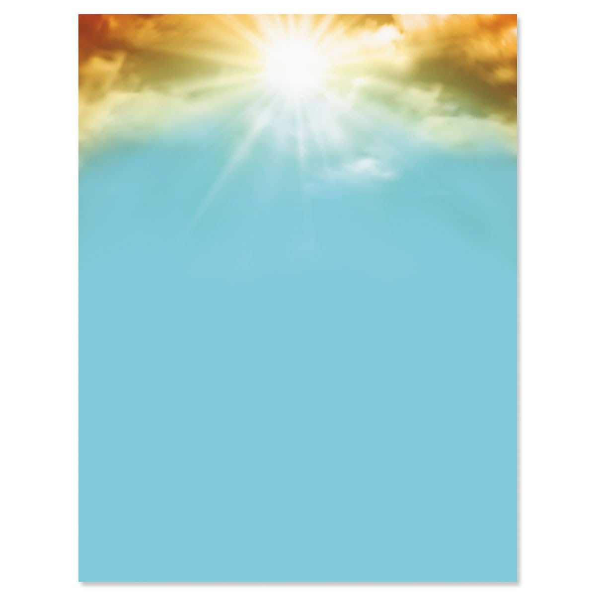 Current Sunrise Easter Decorative Letter Paper - Religious Stationery Papers, Printable Confirmation, Communion, Baptism, Wedding, & Easter Cards,