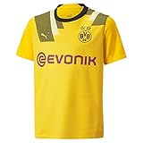 BVB 765893 Season 2022/23 Official T-Shirt Boy's Cyber Yellow 152