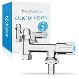 Bächlein Universal Zusatzventil - Eckfix-Geräteventil aus Messing mit Rückflussverhinderer