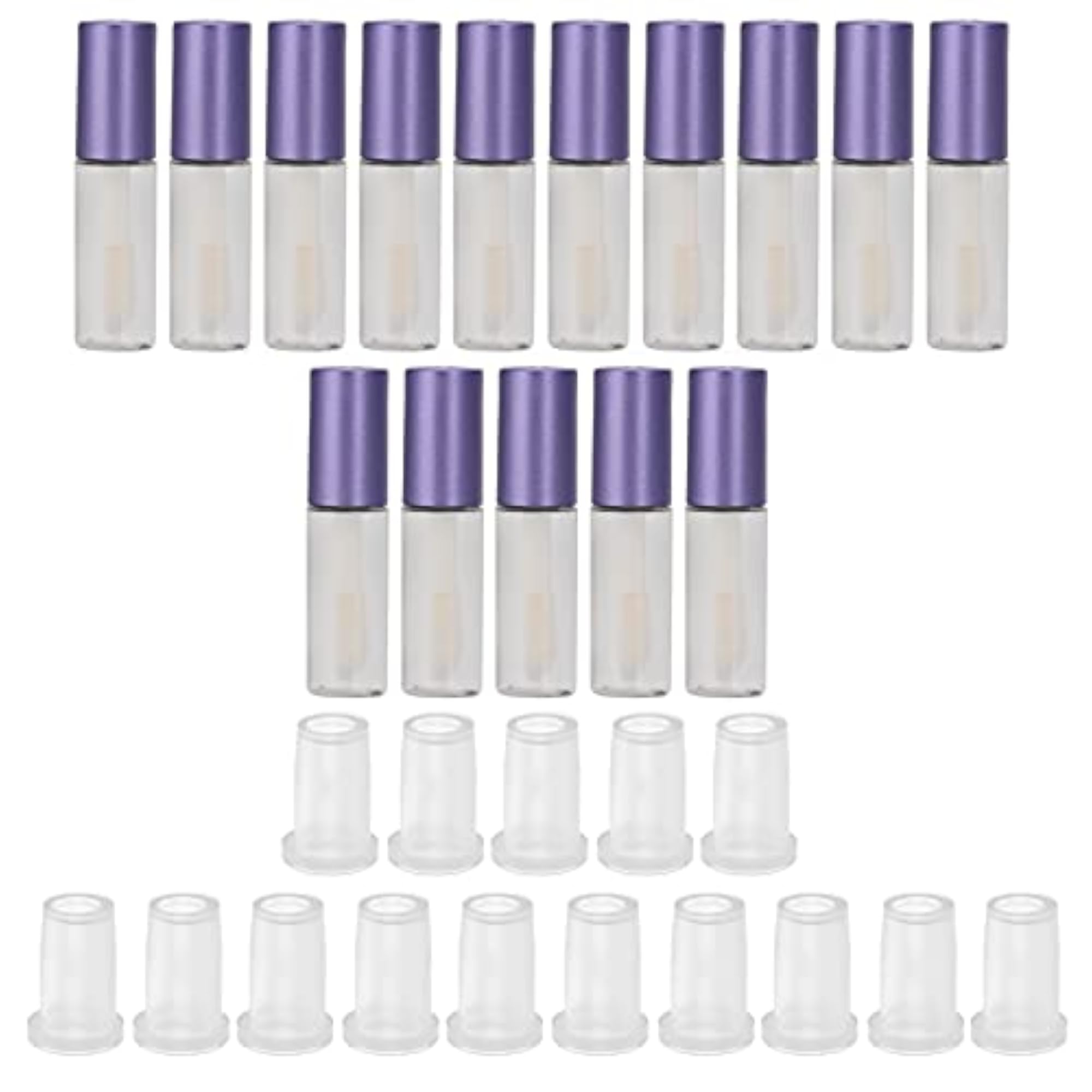 Transparent Empty Refillable Lip Gloss Bottles