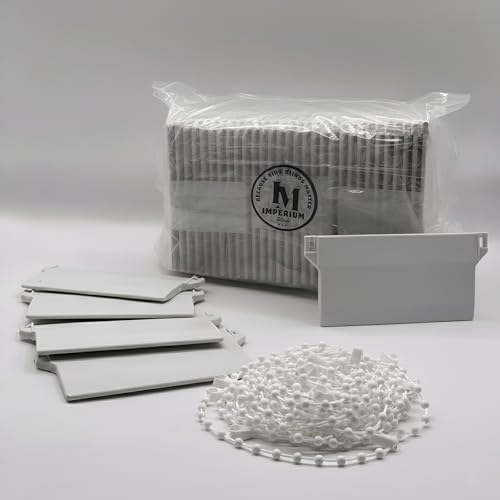 Vertical Blinds Repair Parts 30 Bottom Weights and 6-Meter Chain Durable Easy Install 89mm (3.5 inches) Blind Weights and Chains Replacement Spares for Vertical Blinds
