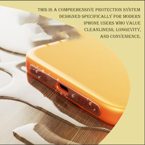 Protector USB C antipérdida de alta precisión para iPhone 17 Max, pack de 8 3