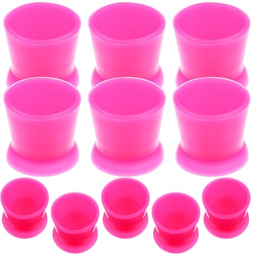 Vasos de silicona para conservar tinta sin derrames gracias a su base estable de tatuar