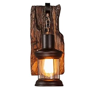 Houten retro verlichting rustieke woonkamer wandlamp EZ7 lamp wandlamp slaapkamer muur eenvoudig creatief vintage antiek…
