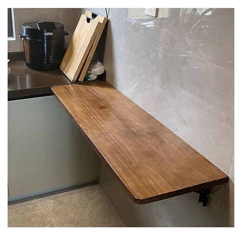 Table pliante murale en pin pour aménager un petit espace encombré