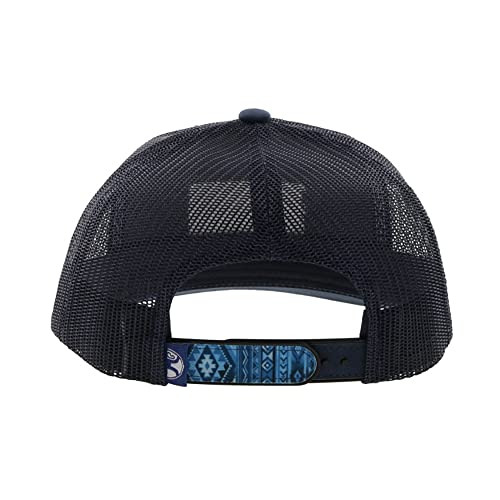 Hooey Doc Adjustable Mesh Back Trucker Hat With Logo Patch (Blue/Black) #TOP2