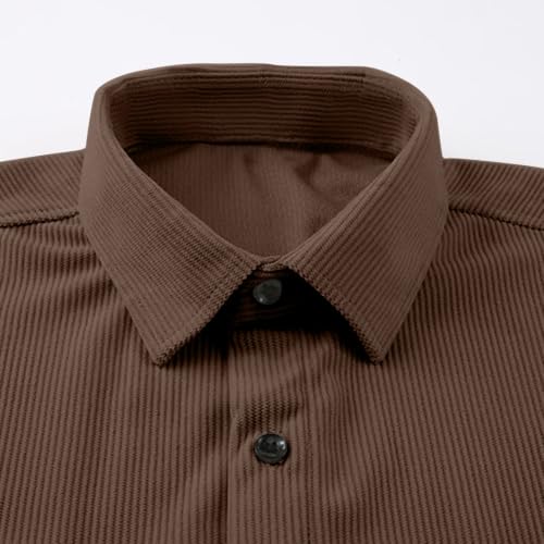 Carydety Work Jackets for Men Long Sleeve Corduroy Button Down Shirt Jacket - image 7