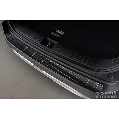 Protection de seuil arrière Kia Sportage V Avisa en inox noir Ribs dès 2021