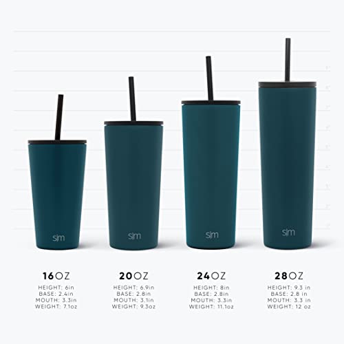 Simple Modern Insulated Tumbler Cup with Straw Lid and Flip Lid | Reusable Stainless Steel Water Bottle for Cold Brew… - Imagen 6