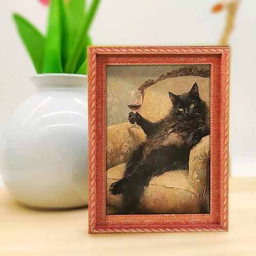Imanes decorativos con diseño de gato 3D, pack de 6 miniatura 6