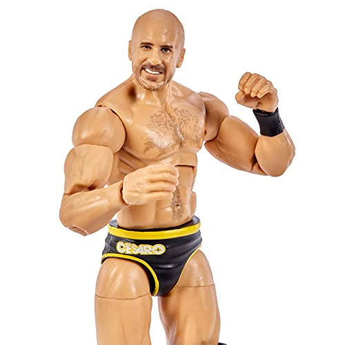 WWE Elite Series 93 CESARO Figurine Wrestling Claudio Castagnoli, Black With Yellow Trim, 6.5 cm - Image 2
