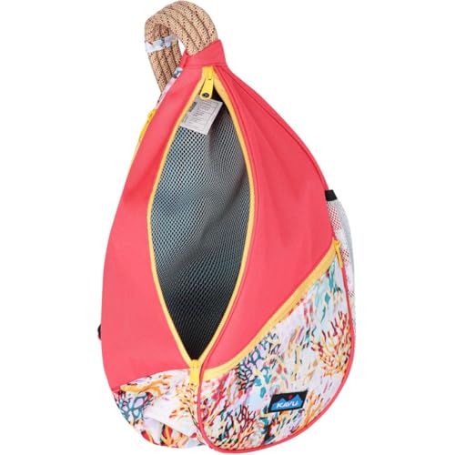 Image of KAVU Paxton Pack Backpack Rope Sling Bag - Floral Coral